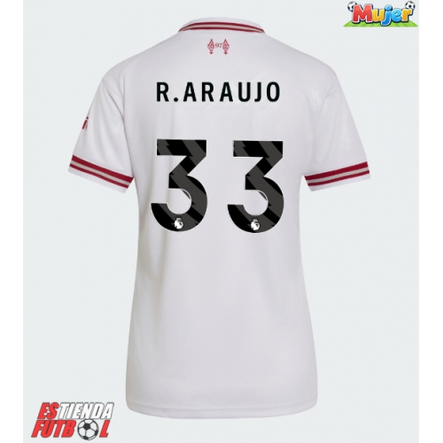 Liverpool Ronald Araujo #33 Segunda Equipación Mujer 2026-27 Manga Corta